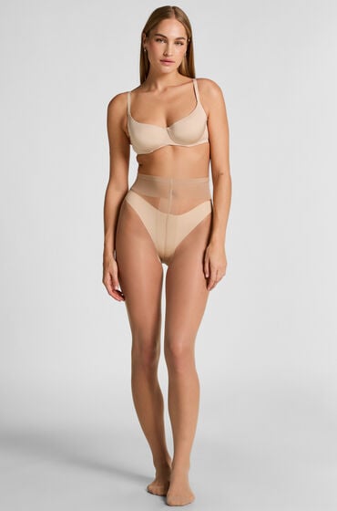 Hunkemöller Strømpebukser 15 Denier Second Skin Beige