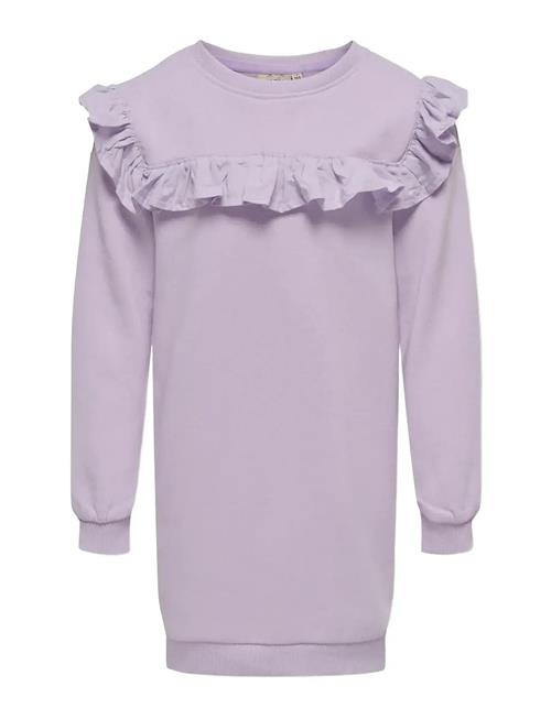 Kogofelia L/S Frill Dress Bo Swt Kids Only Purple