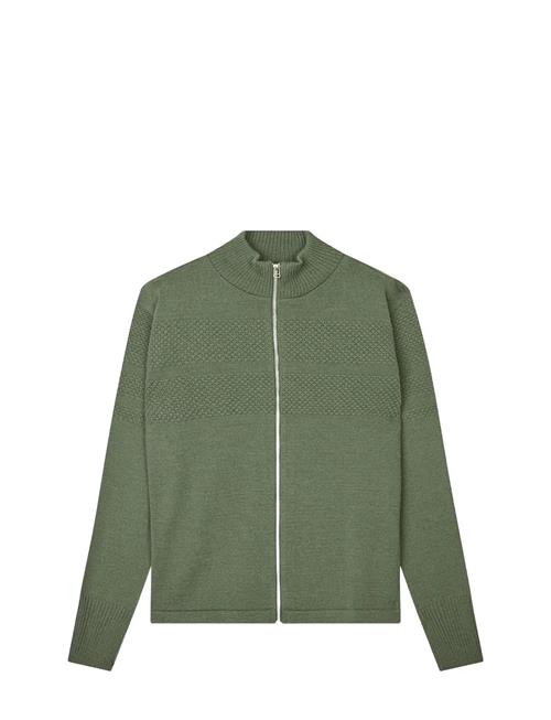Wool Klemens Zip Knit Fav Mads Nørgaard Green