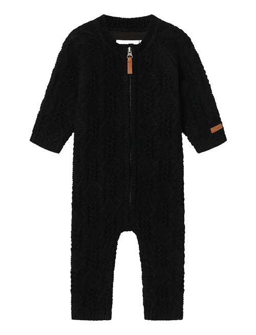 Nbmwrilla Wool Ls Knit Suit Name It Black