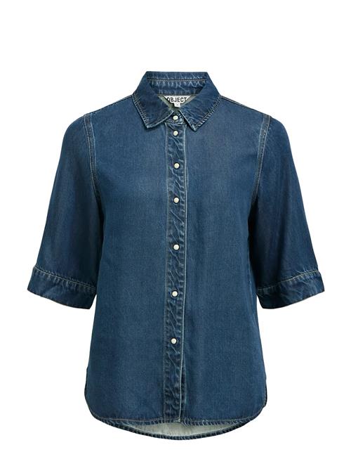 Objframe 2/4 Re Denim Top Noos Object Blue