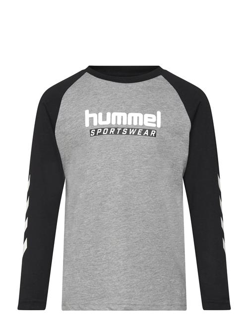 Hmljr Logo T-Shirt L/S Hummel Grey