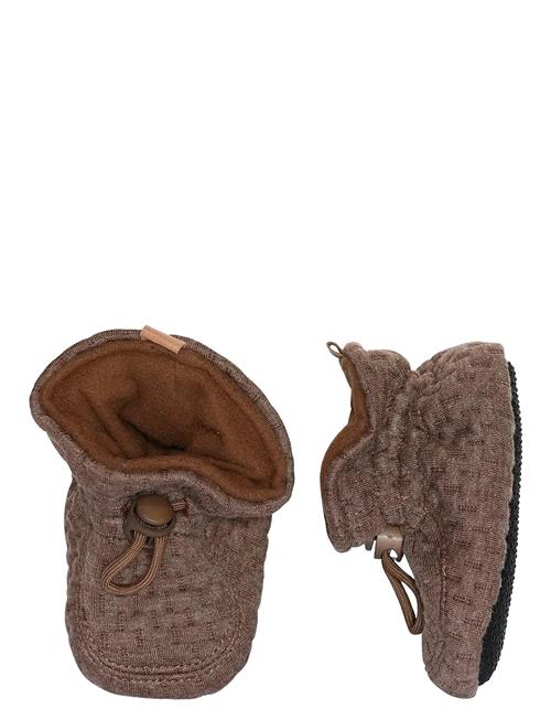 Structure Textile Slippers Melton Brown