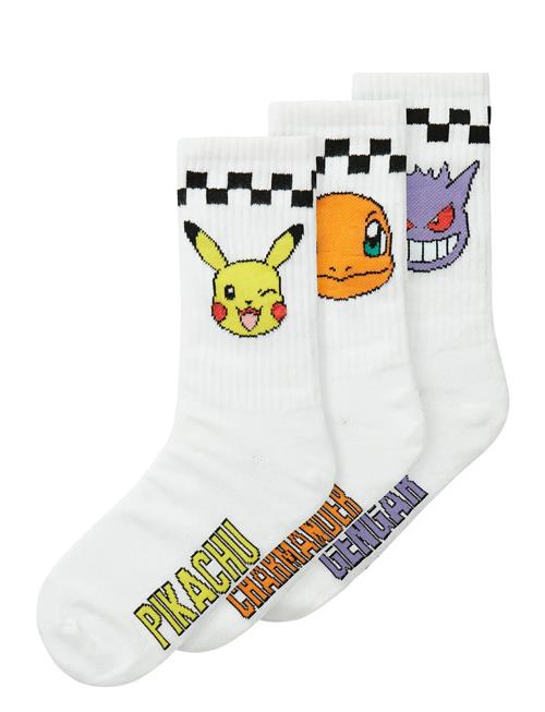 Nkmjanaka Pokemon 3P Tennis Sock Sky Name It White