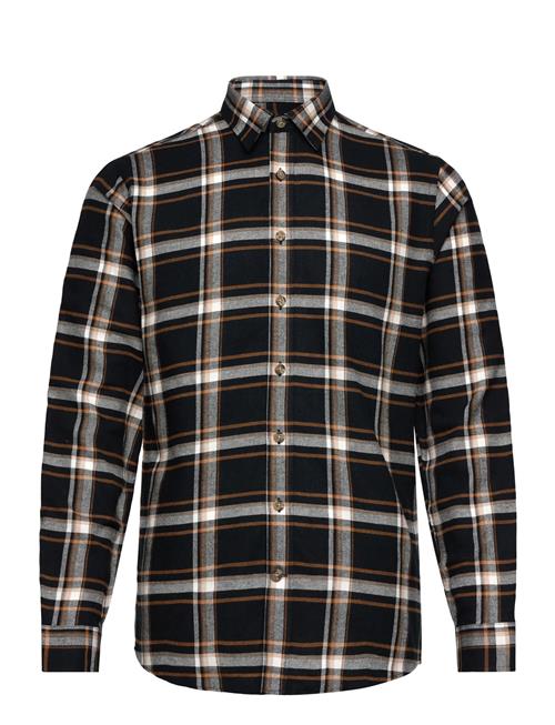 Checked Twill Shirt L/S Lindbergh Black