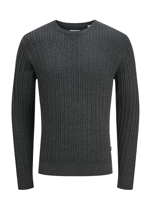 Jack & Jones Jjeemil Knit Cable Crew Neck Noos Jack & J S Grey