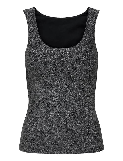 Onlea Glitter S/L 2-Ways Top Jrs Noos ONLY Black