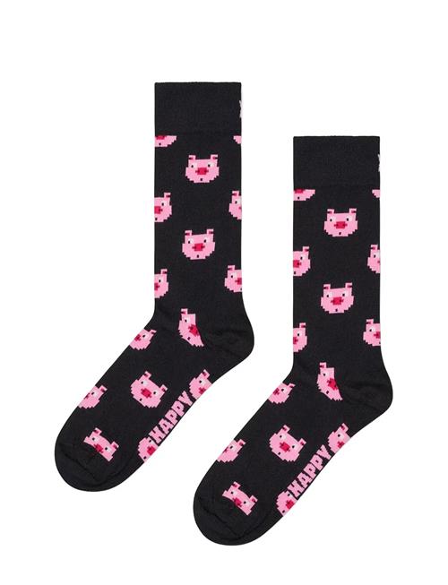 Pig Sock Happy Socks Black