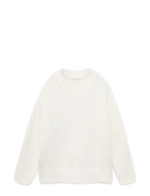 Long-Sleeve Knitted Sweater Mango Cream