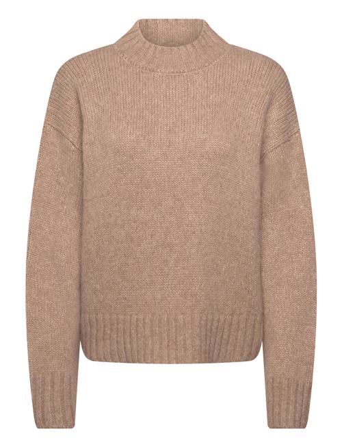 Rwtulip Wool Blend Ls Turtleneck Pl Rosemunde Beige