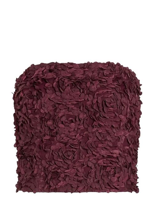 Virosie S/L Bandeau Top/Dc Vila Burgundy