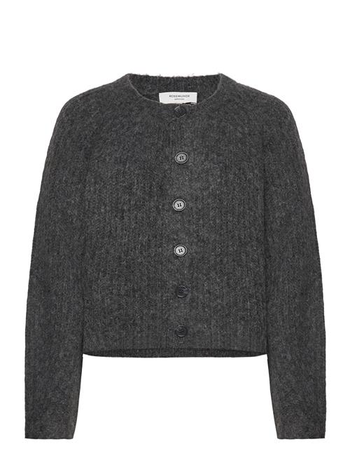Rwtulip Wool Blend Ls O-Neck Rib Kn Rosemunde Grey