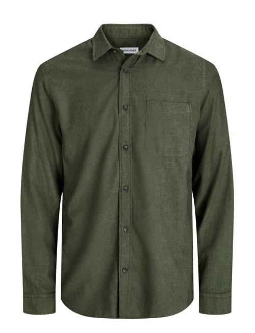 Jack & Jones Jjeclassic Melange Shirt L/S Noos Jack & J S Khaki