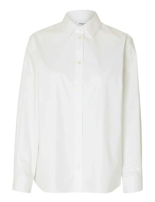 Slfester Ls Relaxed Shirt Noos Selected White