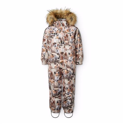 Molo Polaris Fur Vinter-overtræksdragt Playing Foxes  Playing Foxes 92 cm  Brun  92 cm  Unisex