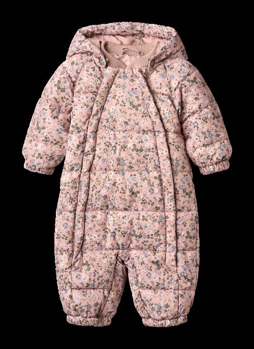 Wheat Edem Baby Puffer Heldragt Rose Powder Flowers  Rose Powder Flowers 0-3 months  Lyserød  0-3 måneder  kvinde