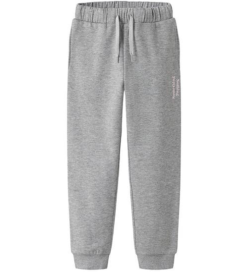 Name It Bukser - NkfOfina - Grey Melange
