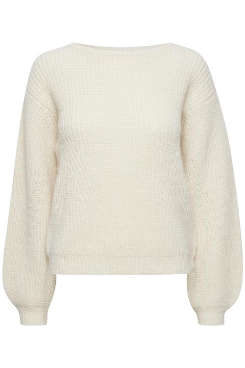 PULZ Jeans Pullover 'IRIS'  elfenben