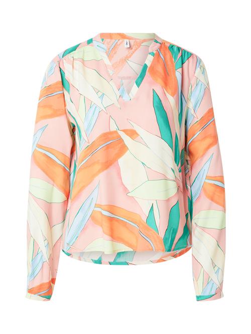 ONLY Bluse 'ONLJOSIE'  jade / orange / lyserød / hvid