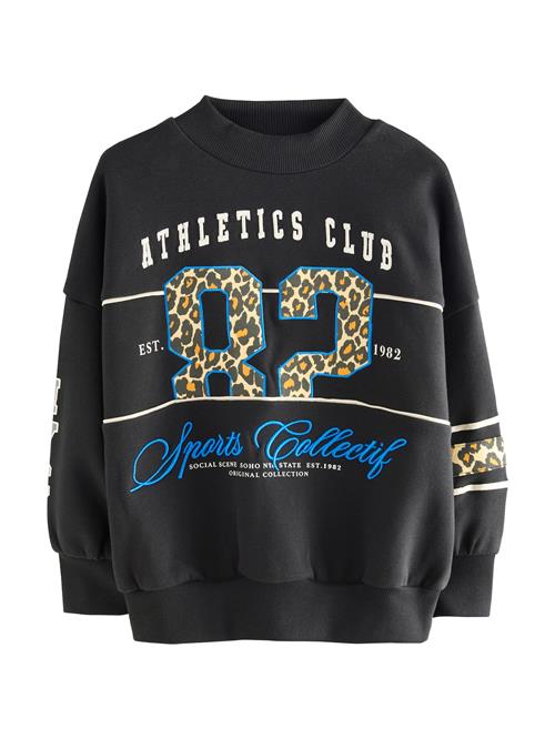 Next Sweatshirt  mørkeblå / brun / mørkegul / sort / naturhvid