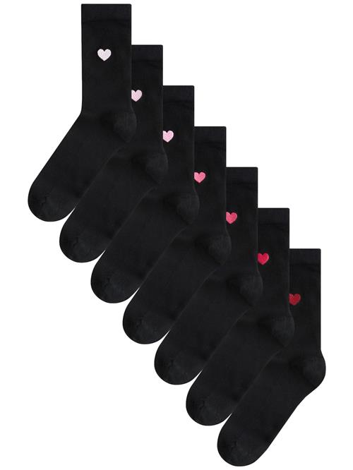 Next Sokker  pink / lyserød / rød / sort / hvid