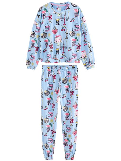 Next Pyjamas  lyseblå / pink / rød / hvid