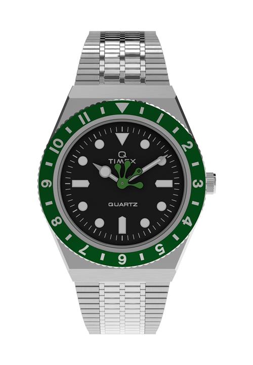 TIMEX Analogt ur 'Timex x Seconde Seconde'  grøn / sølv / hvid