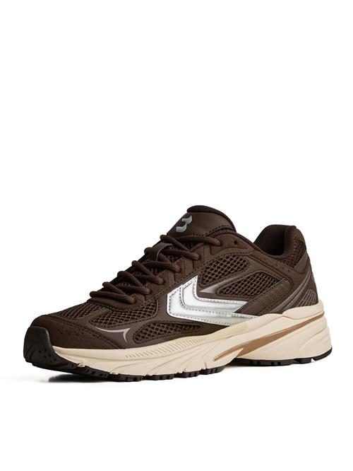 Bershka Sneaker low  brun / sølv