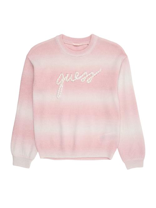 GUESS Pullover  lyserød / hvid