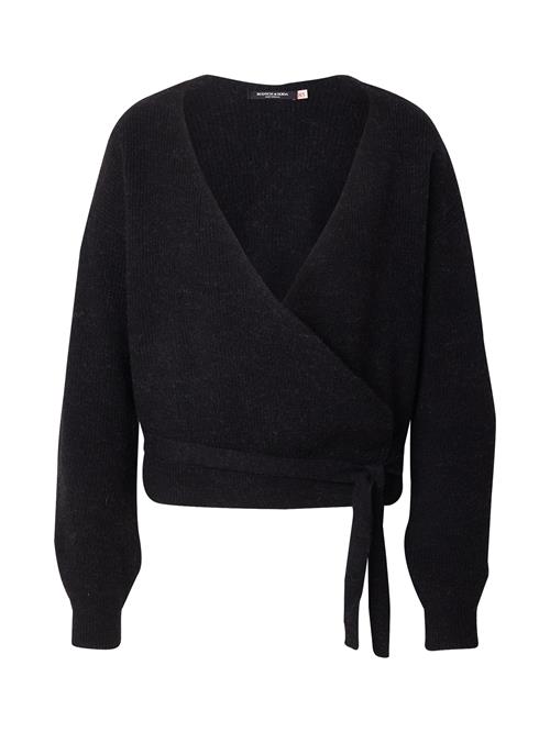 SCOTCH & SODA Cardigan 'FUZZY WRAP'  antracit