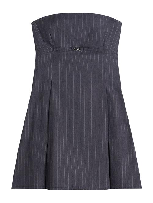 Bershka Kjole  marin / hvid