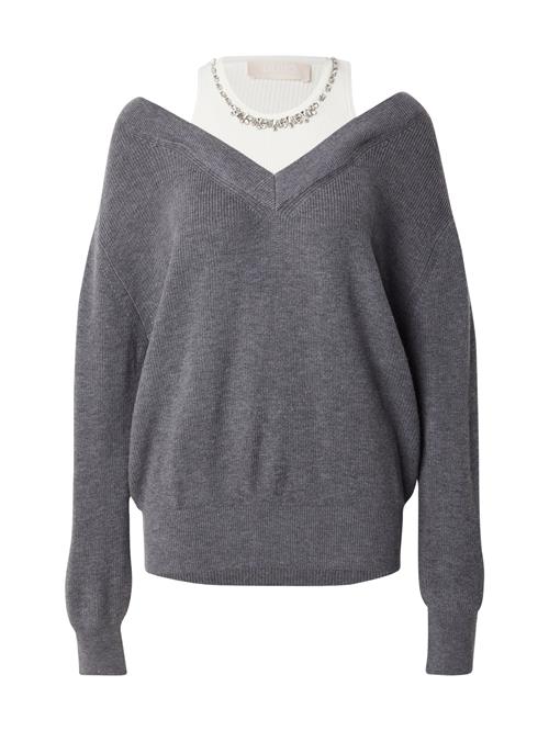 Liu Jo Pullover  grå-meleret / hvid