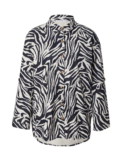 Hailys Bluse 'Ch44ristina'  sort / hvid