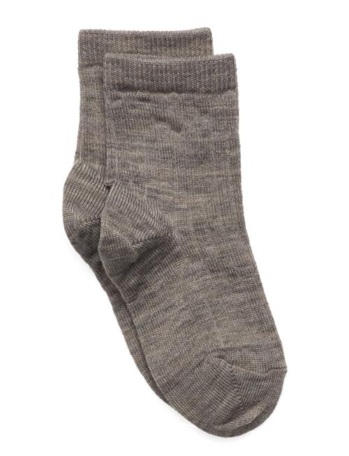 Wool Rib Socks Mp Denmark Brown