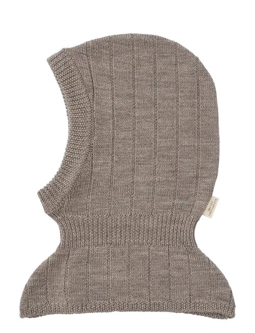 Merino Rib Knitted Balaclava Copenhagen Colors Brown