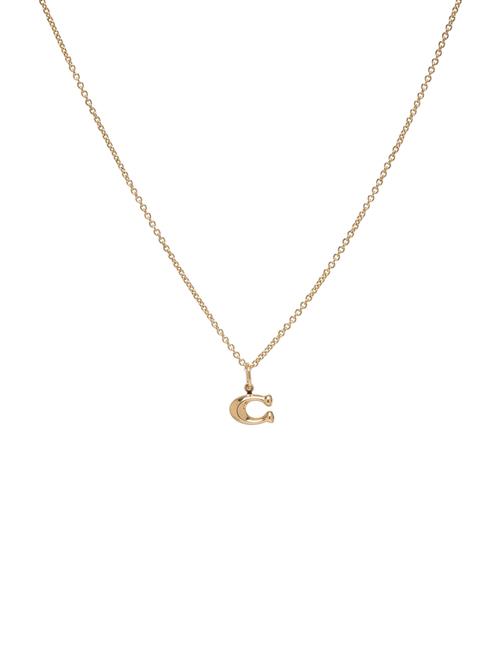 Coach Signature Starter Necklace Coach Accessories Gold