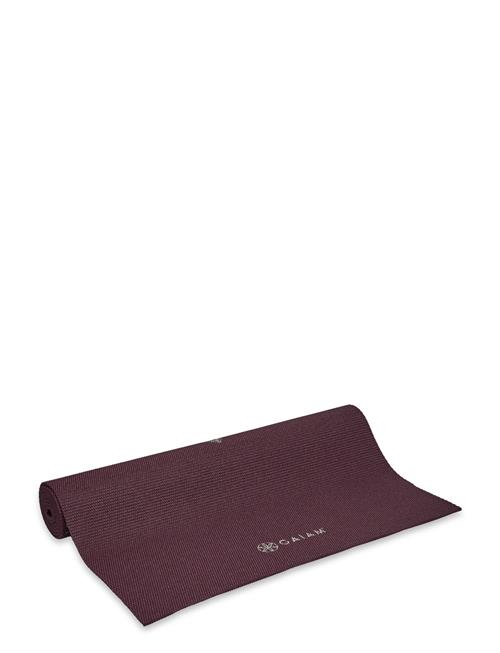 Gaiam Midnight Plum Sundial Flower Yoga Mat 5Mm Classic Printed Gaiam Burgundy