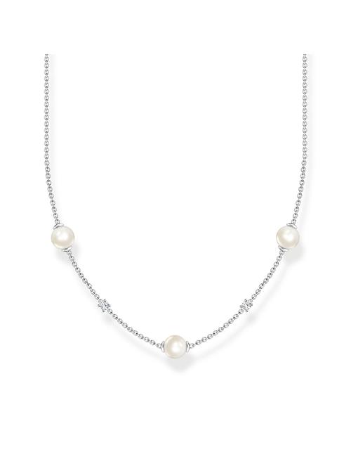 Necklace With Pearls And White St S Thomas Sabo Silver