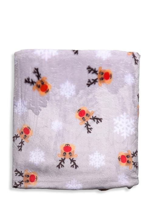 Rudolfs Christmas Blanket Happy Seasons Grey