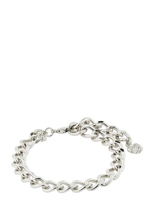 Charm Curb Chain Bracelet Silver-Plated Pilgrim Silver