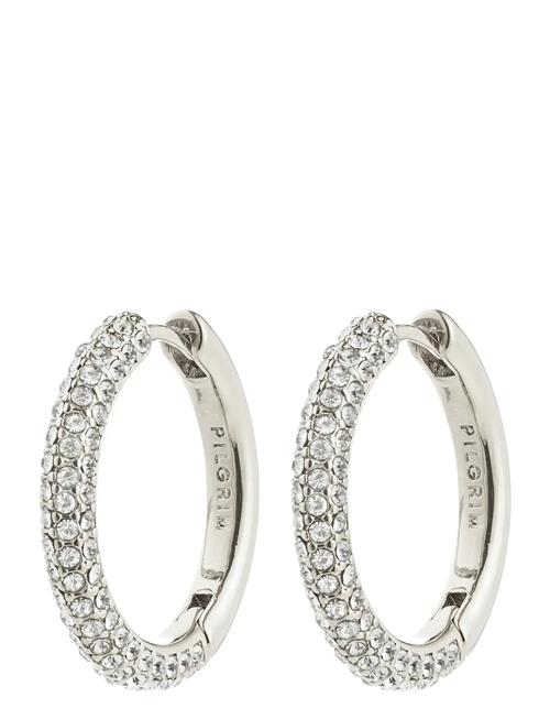 Tatum Large Hoops Silver-Plated Pilgrim Silver