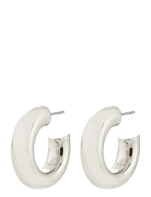 Phase Medium Hoops Silver-Plated Pilgrim Gold