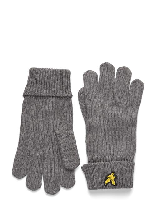 Cotton Merino Gloves Lyle & Scott Grey