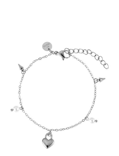 Heart Locker Mix Bracelet Gold By Jolima Silver