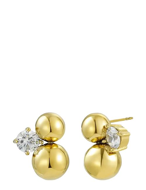 Brea Crystal Earring Gold Bud To Rose Gold
