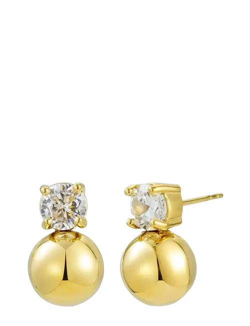 Stella Bead Earring Gold Bud To Rose Gold