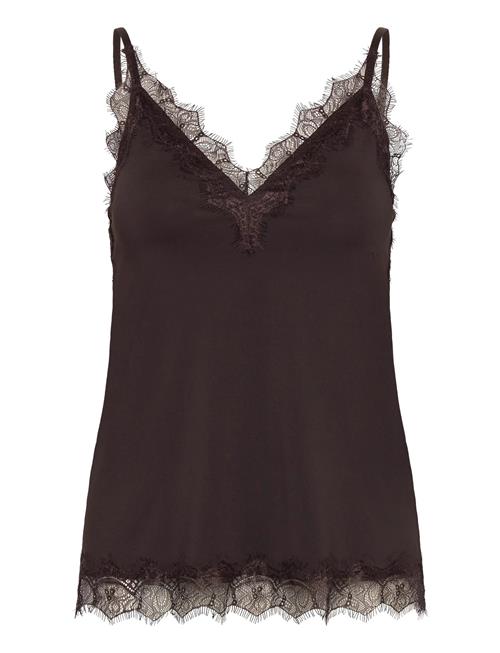 Rwbillie Lace Strap Top Rosemunde Brown