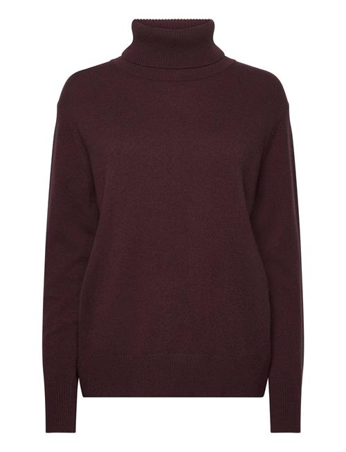 Rwlaica Cashmere Ls Roll Neck Rosemunde Brown
