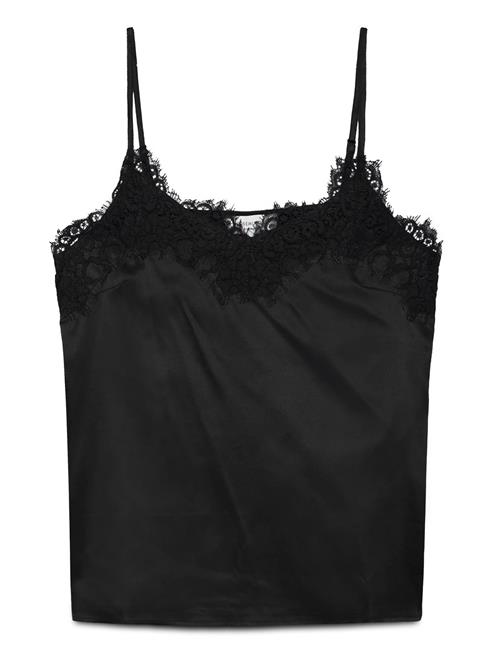 Silk Strap Top Rosemunde Black