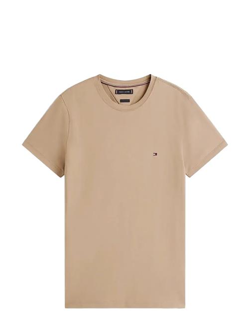 Stretch Slim Fit Tee Tommy Hilfiger Beige